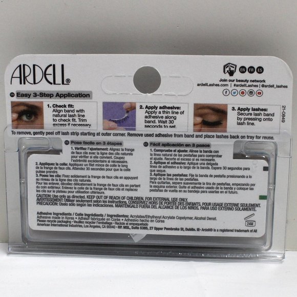 2 Sets New Ardell Professional False Eyelashes Wispies Number 602 Black - Picture 5 of 6